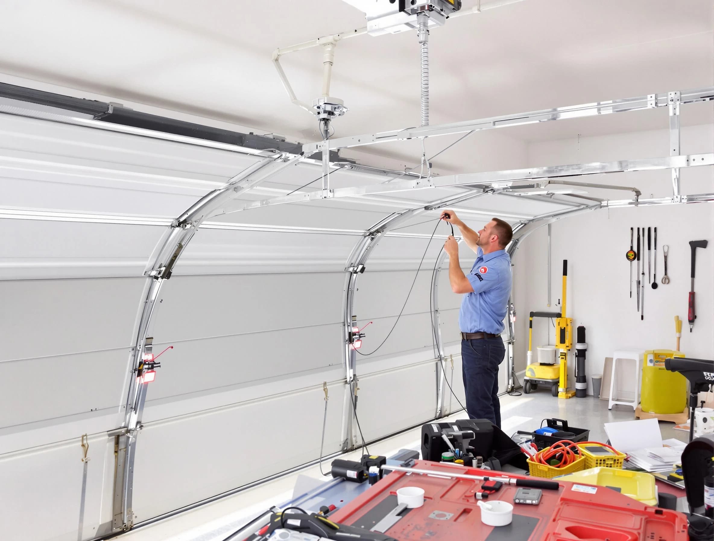 Garage door cable repair service by Somerset Garage Door Repair in Somerset