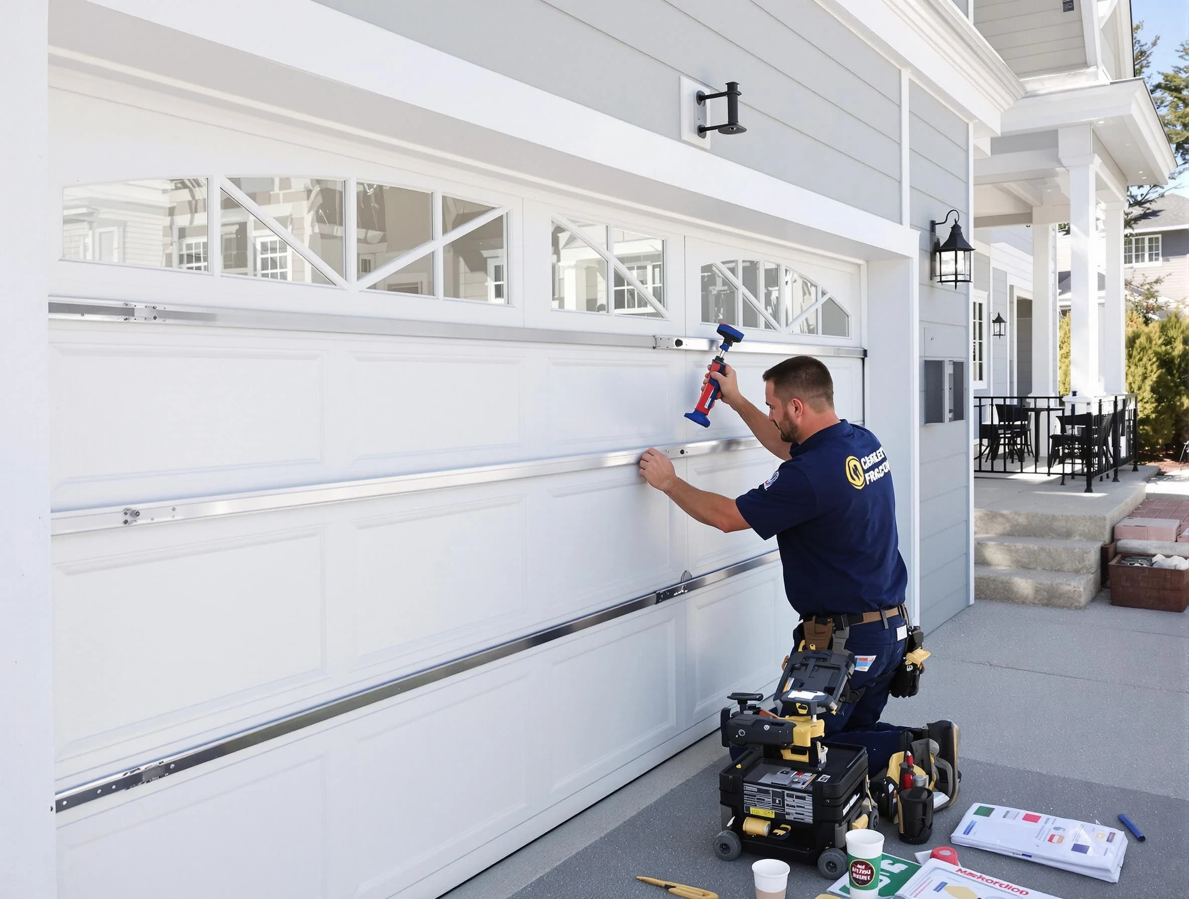 Professional garage door installation by Somerset Garage Door Repair in Somerset