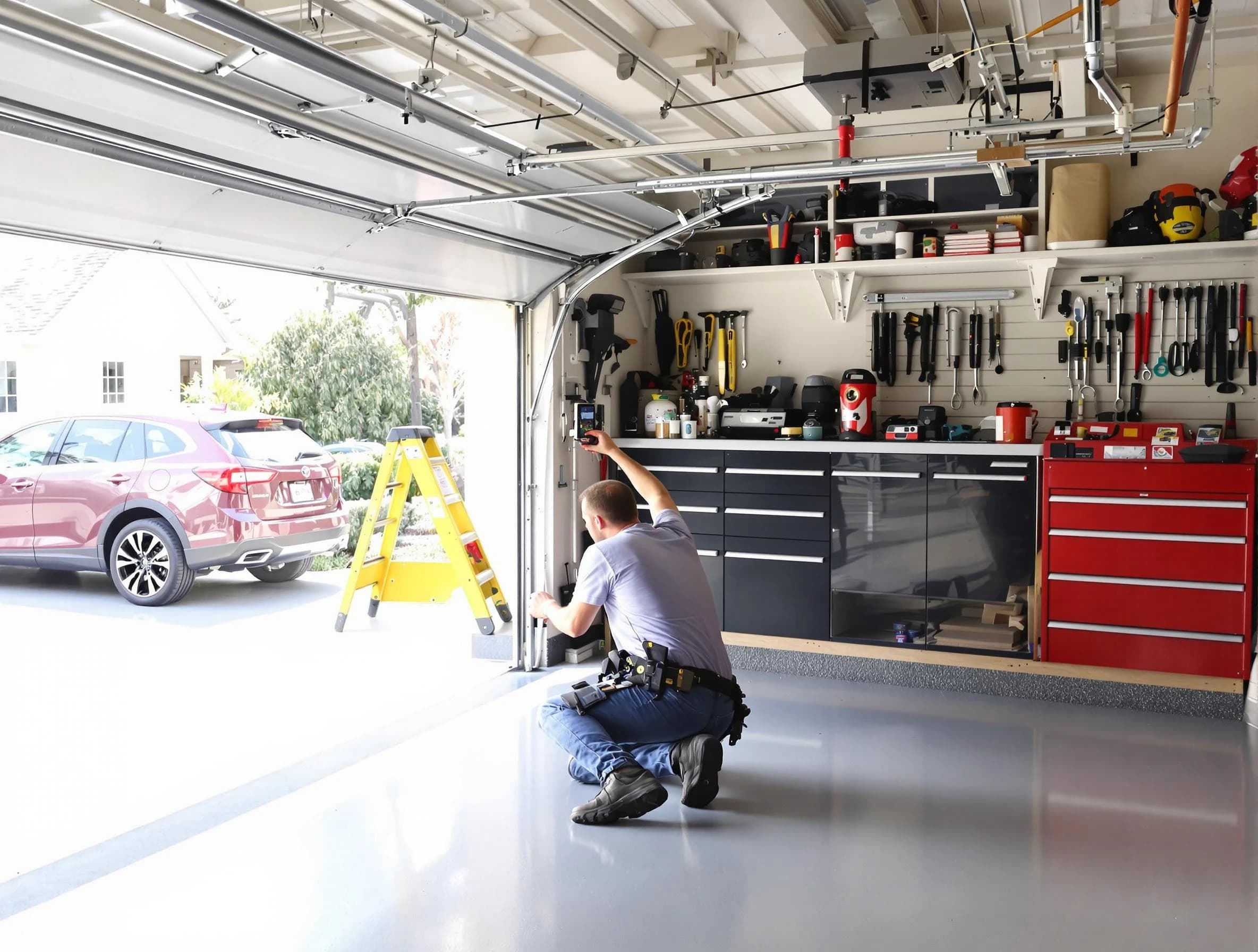 Local garage door repair service by Somerset Garage Door Repair in Somerset